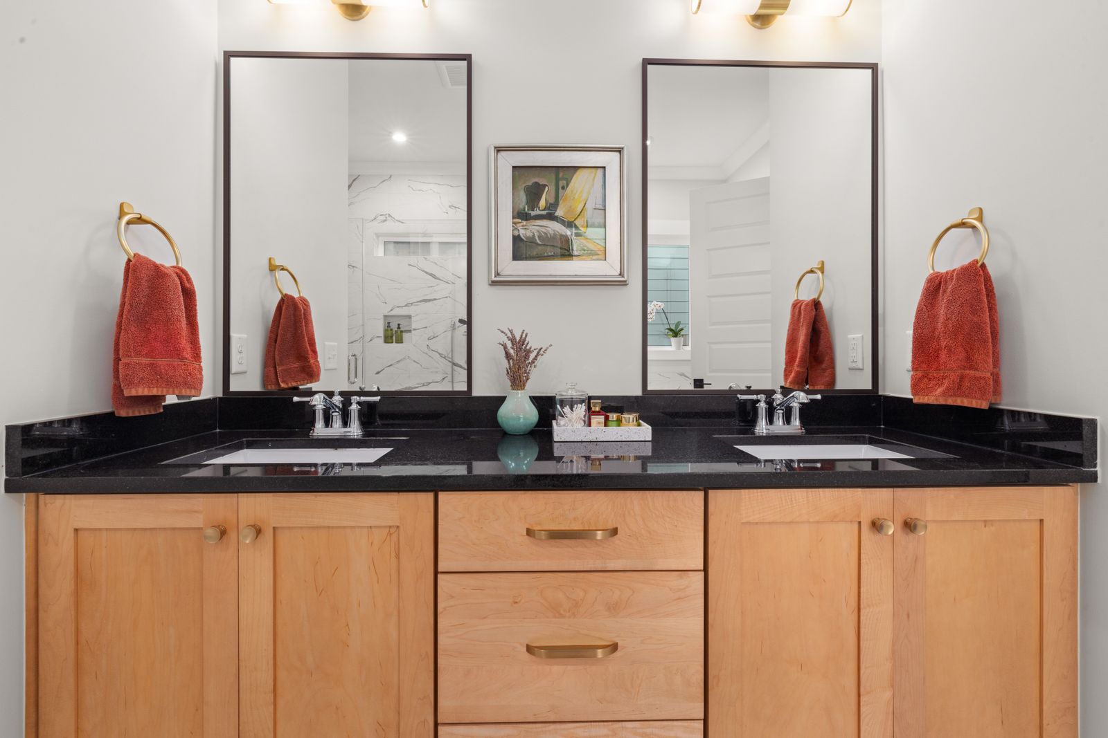 Vanities, millwork and storage detail